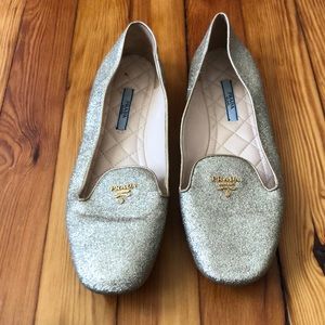 Prada good glitter Womens loafers